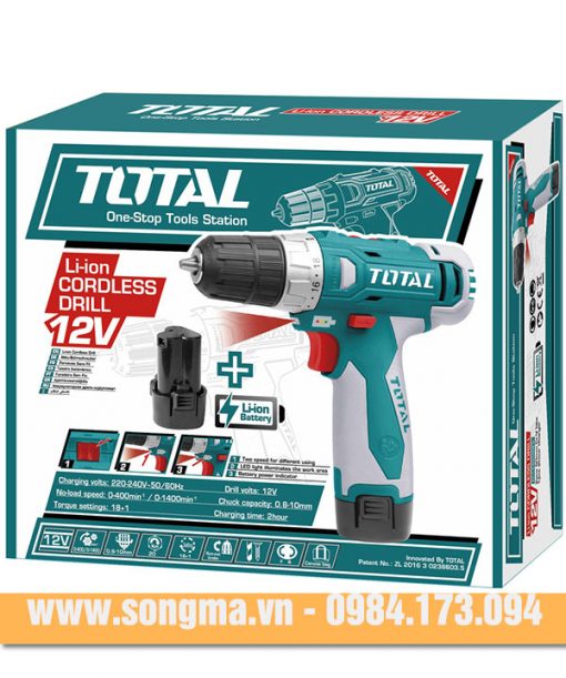 Khoan pin cầm tay Total TDLI228120