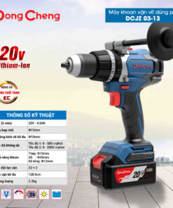 Máy Khoan Vặn Vít Dùng Pin Dongcheng Dcjz 03 13
